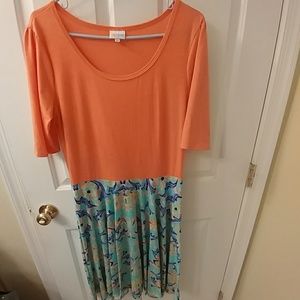 VGUC XL LuLaRoe Nicole - HTF print!